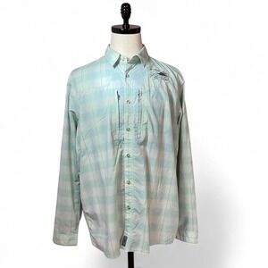 Patagonia Fly Fishing‎ Shirt Long Sleeve Plaid Button Up Shirt